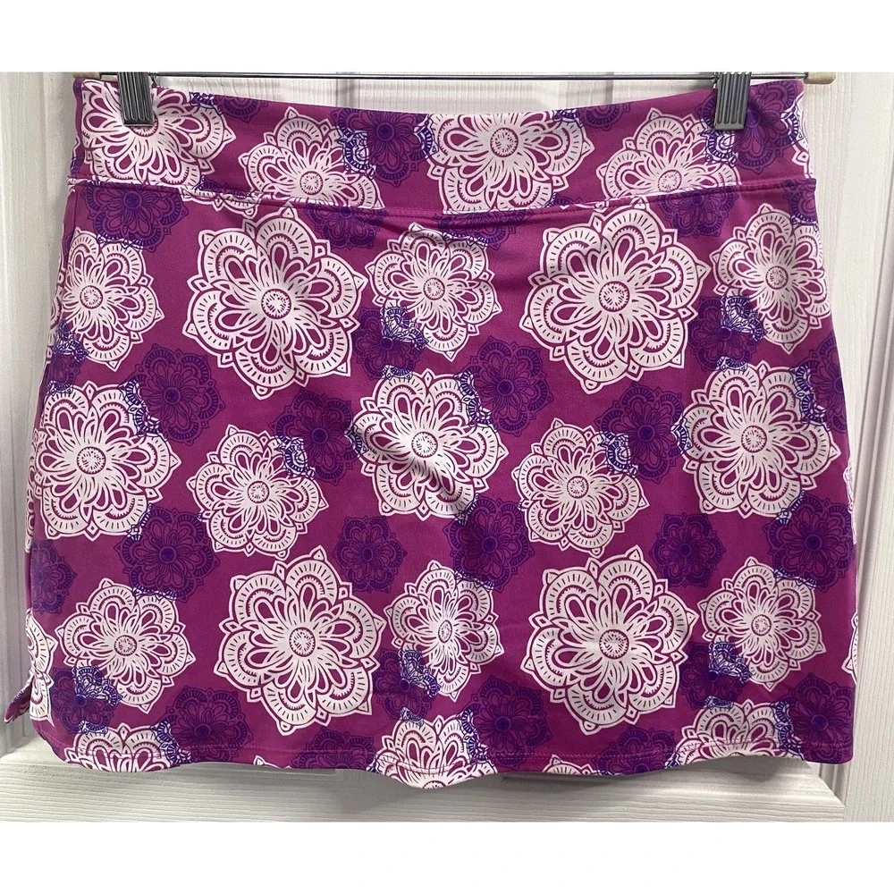 Tranquility by Colorado Clothing Women's Golf Skort‎ Pink/White/Purple Sz.M
